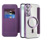 Étui portefeuille Techsuit SmartMag Book Case pour Samsung Galaxy S22 Plus - Purple