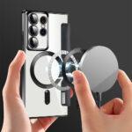 Étui portefeuille Techsuit SmartMag Book Case pour Samsung Galaxy S22 Ultra - Black – Image 5