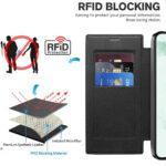 Étui portefeuille Techsuit SmartMag Book Case pour Samsung Galaxy S22 Ultra - Black – Image 4