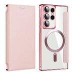Étui portefeuille Techsuit SmartMag Book Case pour Samsung Galaxy S22 Ultra - Pink – Image 2