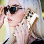 Étui portefeuille Techsuit SmartMag Book Case pour Samsung Galaxy S22 Ultra - Brown – Image 5