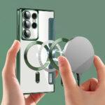 Étui portefeuille Techsuit SmartMag Book Case pour Samsung Galaxy S22 Ultra - Green – Image 5