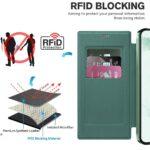 Étui portefeuille Techsuit SmartMag Book Case pour Samsung Galaxy S22 Ultra - Green – Image 4