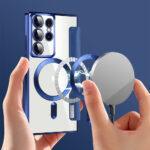 Étui portefeuille Techsuit SmartMag Book Case pour Samsung Galaxy S22 Ultra - Blue – Image 5