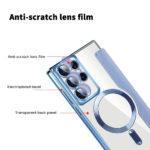 Étui portefeuille Techsuit SmartMag Book Case pour Samsung Galaxy S22 Ultra - Light Blue – Image 4