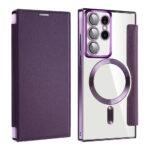 Étui portefeuille Techsuit SmartMag Book Case pour Samsung Galaxy S22 Ultra - Purple – Image 2