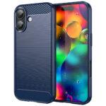 Coque Techsuit Carbon Silicone pour iPhone 17 - Blue