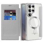 Étui portefeuille Techsuit SmartMag Book Case pour Samsung Galaxy S25 Ultra - Gray