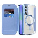 Étui portefeuille Techsuit SmartMag Book Case pour Samsung Galaxy A36 - Light Blue