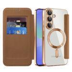 Étui portefeuille Techsuit SmartMag Book Case pour Samsung Galaxy A36 - Brown