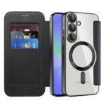 Étui portefeuille Techsuit SmartMag Book Case pour Samsung Galaxy A36 - Black