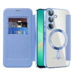 Étui portefeuille Techsuit SmartMag Book Case pour Samsung Galaxy A26 - Light Blue