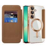 Étui portefeuille Techsuit SmartMag Book Case pour Samsung Galaxy A26 - Brown