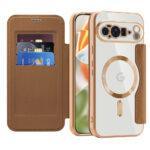 Étui portefeuille Techsuit SmartMag Book Case pour Google Pixel 10 Pro XL - Brown