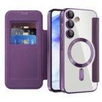 Étui portefeuille Techsuit SmartMag Book Case pour Samsung Galaxy A55 - Purple