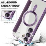Étui portefeuille Techsuit SmartMag Book Case pour Samsung Galaxy A55 - Purple – Image 3