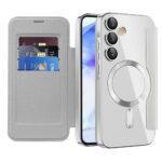 Étui portefeuille Techsuit SmartMag Book Case pour Samsung Galaxy A55 - Gray