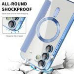 Étui portefeuille Techsuit SmartMag Book Case pour Samsung Galaxy A55 - Light Blue – Image 4