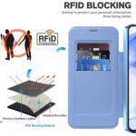 Étui portefeuille Techsuit SmartMag Book Case pour Samsung Galaxy A55 - Light Blue – Image 5