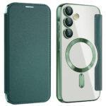 Étui portefeuille Techsuit SmartMag Book Case pour Samsung Galaxy A55 - Green – Image 2