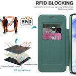 Étui portefeuille Techsuit SmartMag Book Case pour Samsung Galaxy A55 - Green – Image 4
