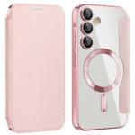 Étui portefeuille Techsuit SmartMag Book Case pour Samsung Galaxy A55 - Pink – Image 2