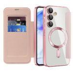Étui portefeuille Techsuit SmartMag Book Case pour Samsung Galaxy A55 - Pink