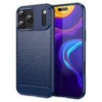 Coque Techsuit Carbon Silicone pour iPhone 17 Pro - Blue