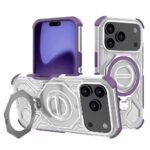 Coque Techsuit Carbon Shield PRO pour iPhone 17 Pro - Purple Transparent