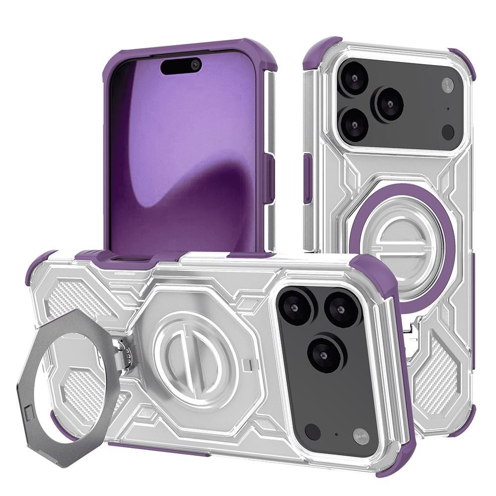 2386021 Coque Techsuit Carbon Shield PRO pour iPhone 17 Pro Max - Purple Transparent – Image 1