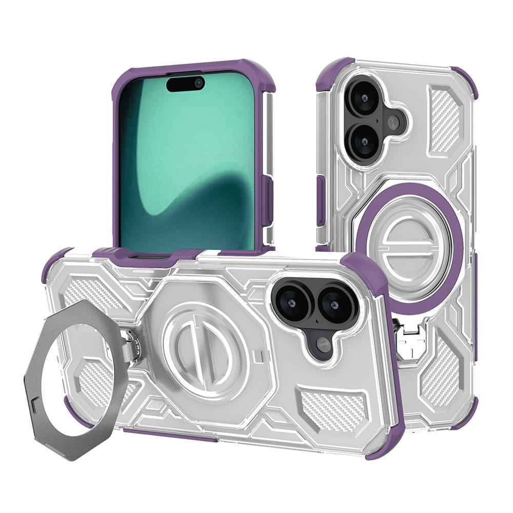 2386051 Coque Techsuit Carbon Shield PRO pour iPhone 17 - Purple Transparent – Image 1
