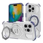 Coque Techsuit Carbon Shield PRO pour iPhone 16 Pro Max - Blue Transparent