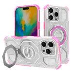 Coque Techsuit Carbon Shield PRO pour iPhone 16 Pro Max - Pink Transparent