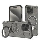 Coque Techsuit Carbon Shield PRO pour iPhone 15 Pro Max - Smoke Black