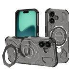 Coque Techsuit Carbon Shield PRO pour iPhone 16 - Smoke Black