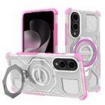Coque Techsuit Carbon Shield PRO pour Samsung Galaxy S25 Edge - Pink Transparent