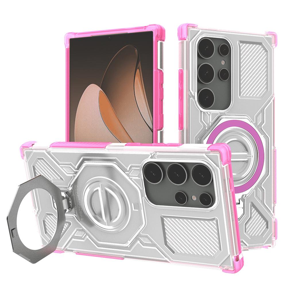 2386477 Coque Techsuit Carbon Shield PRO pour Samsung Galaxy S24 Ultra - Pink Transparent – Image 1