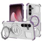 Coque Techsuit Carbon Shield PRO pour Samsung Galaxy S25 - Purple Transparent
