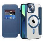 Étui portefeuille Techsuit SmartMag Book Case pour iPhone 13 - Blue