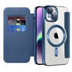 Étui portefeuille Techsuit SmartMag Book Case pour iPhone 14 Plus - Blue