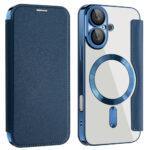 Étui portefeuille Techsuit SmartMag Book Case pour iPhone 16 Plus - Blue – Image 2