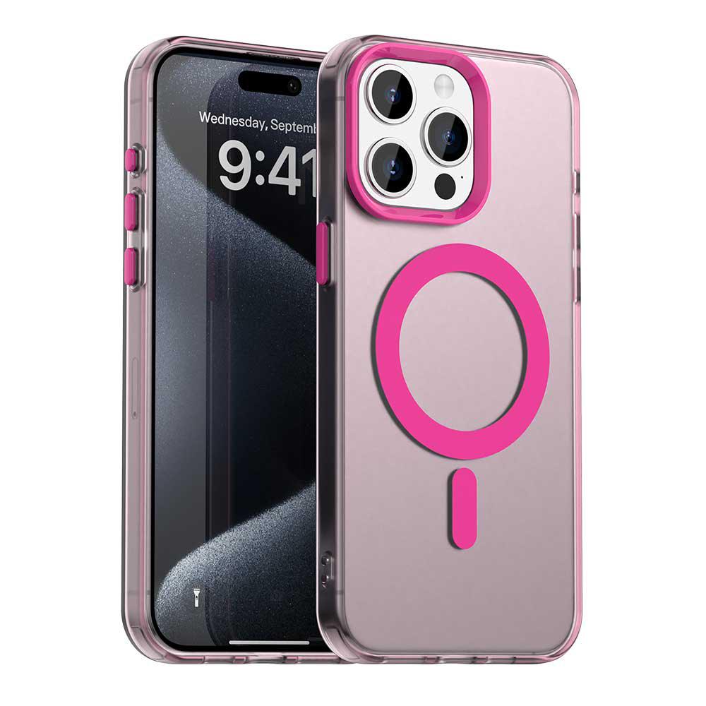 2404981 Coque Techsuit CandyCase MagSafe pour iPhone 15 Pro - Pink – Image 1