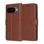 Étui portefeuille Techsuit Leather Folio pour Google Pixel 10 / 10 Pro - Brown