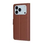 Étui portefeuille Techsuit Leather Folio pour iPhone 17 Pro Max - Brown – Image 5