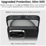 Coque Techsuit Aramid Fiber MagSafe pour iPhone 14 - Black – Image 3