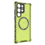 Coque Techsuit HoneyComb Shield MagSafe pour Samsung Galaxy S25 Ultra - Lime Green – Image 3
