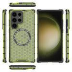 Coque Techsuit HoneyComb Shield MagSafe pour Samsung Galaxy S25 Ultra - Lime Green – Image 5