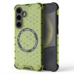 Coque Techsuit HoneyComb Shield MagSafe pour Samsung Galaxy S25 - Lime Green