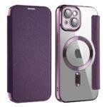 Étui portefeuille Techsuit SmartMag Book Case pour iPhone 14 Plus - Purple – Image 2
