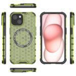 Coque Techsuit HoneyComb Shield MagSafe pour iPhone 14 - Lime Green – Image 4